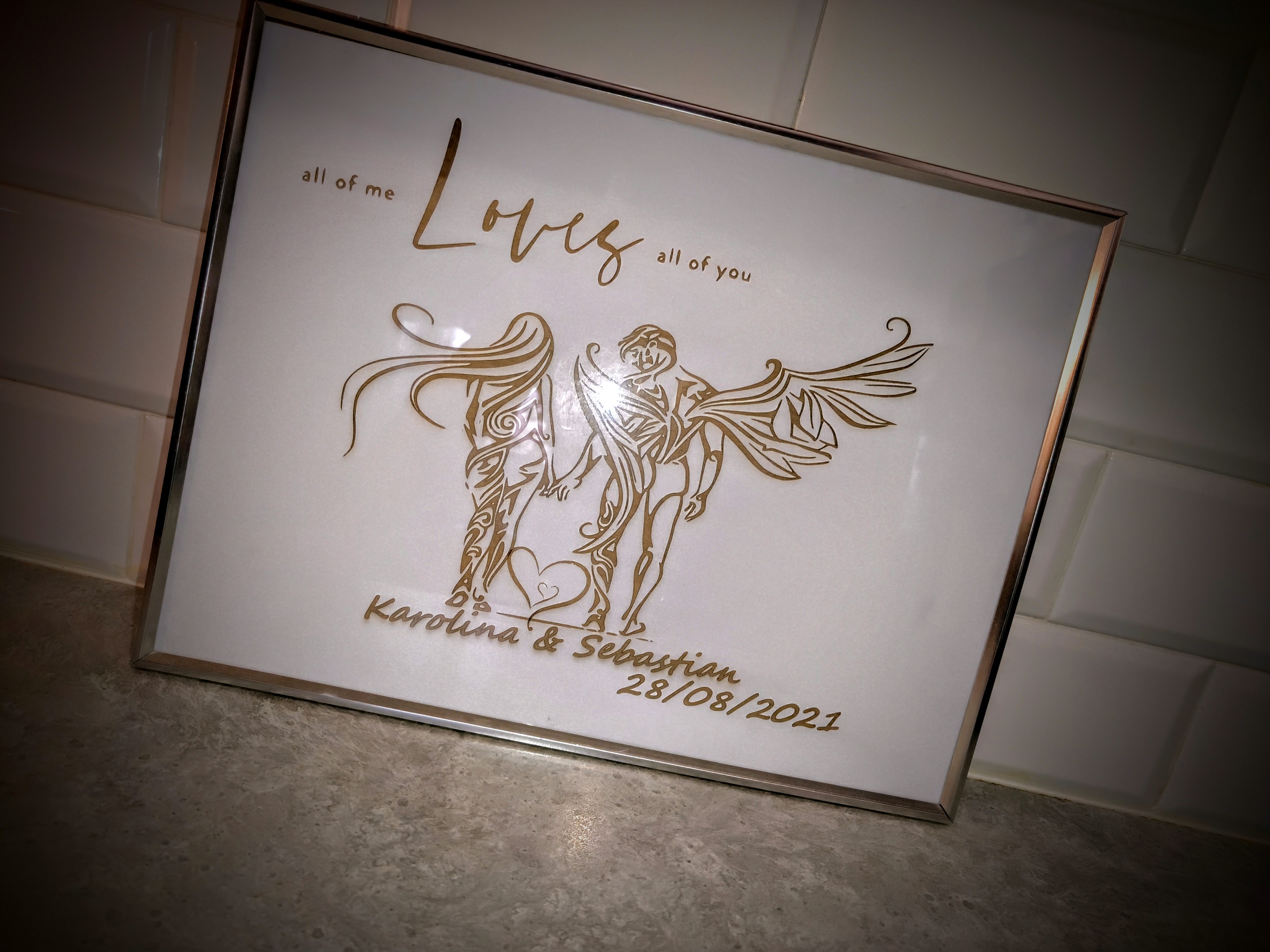 Obraz grawerowany All of Me dla pary