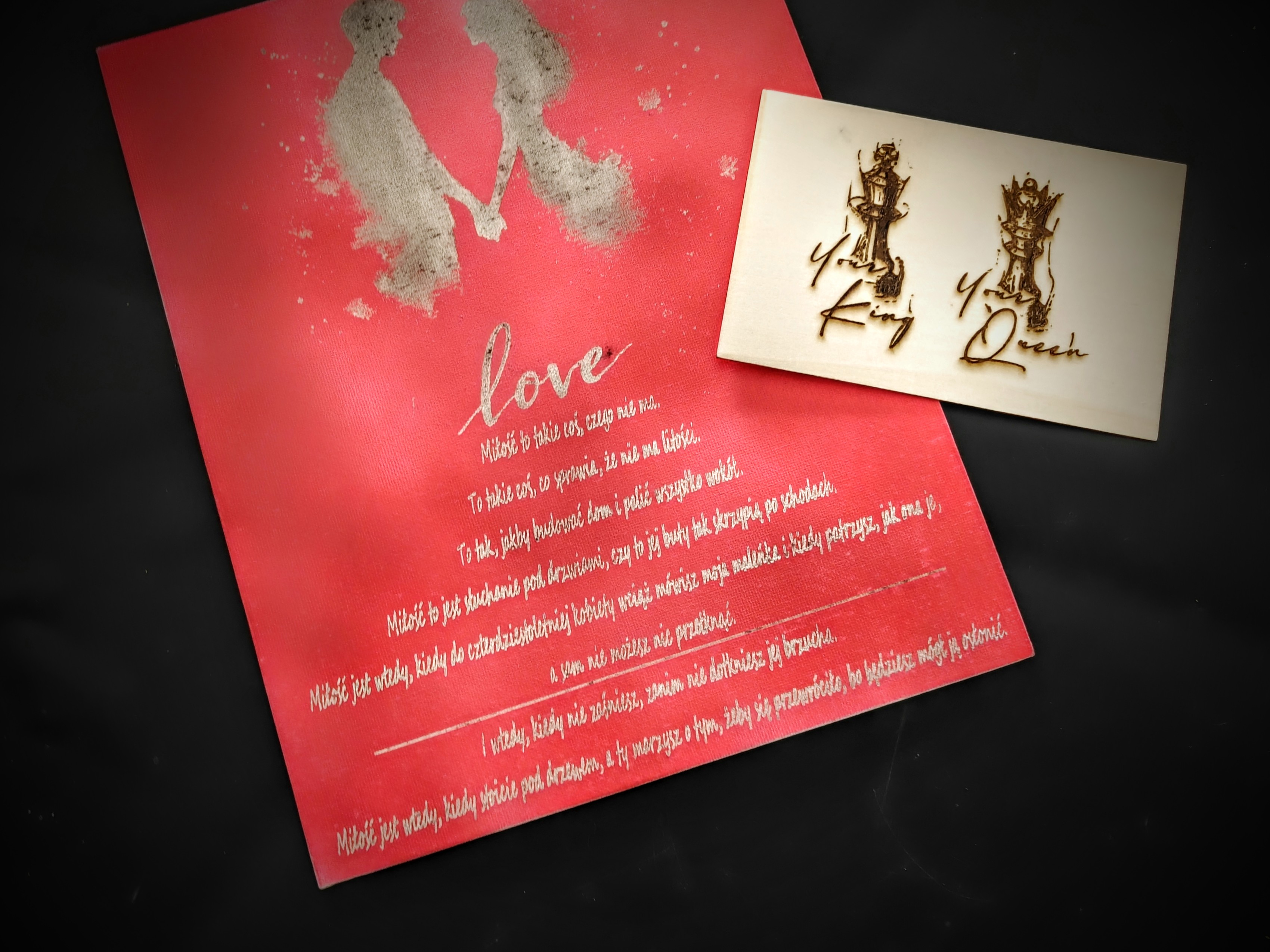 Tabliczka Love Poem grawerowana